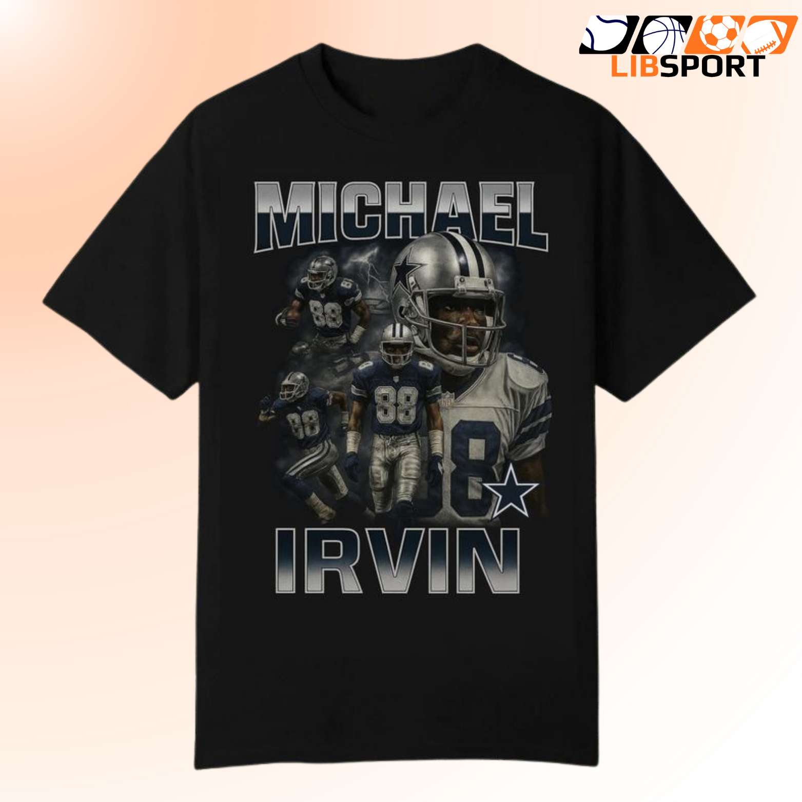 Michael Irvin T-Shirt, Dallas Cowboys Football Tee, Nfl Streetwear Shirt